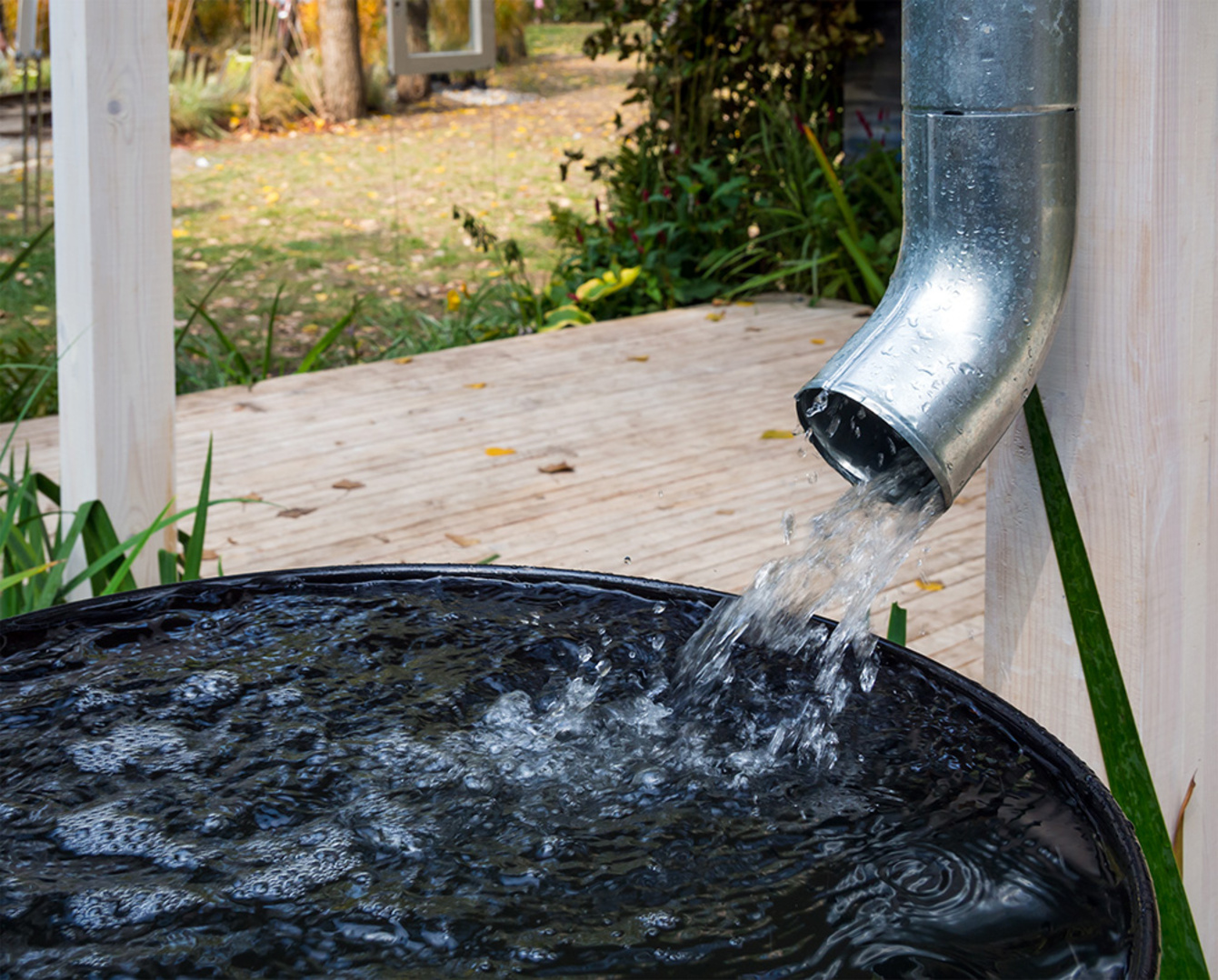 Regen­wasser­nutzung bei Sabani Elektrotechnik GmbH in Waiblingen